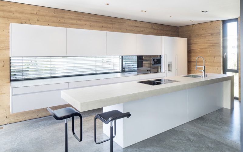 Beton mit integriertem Ceranfeld