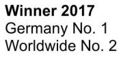 GKD Winner 2017, Germany #1, Worldwide #2